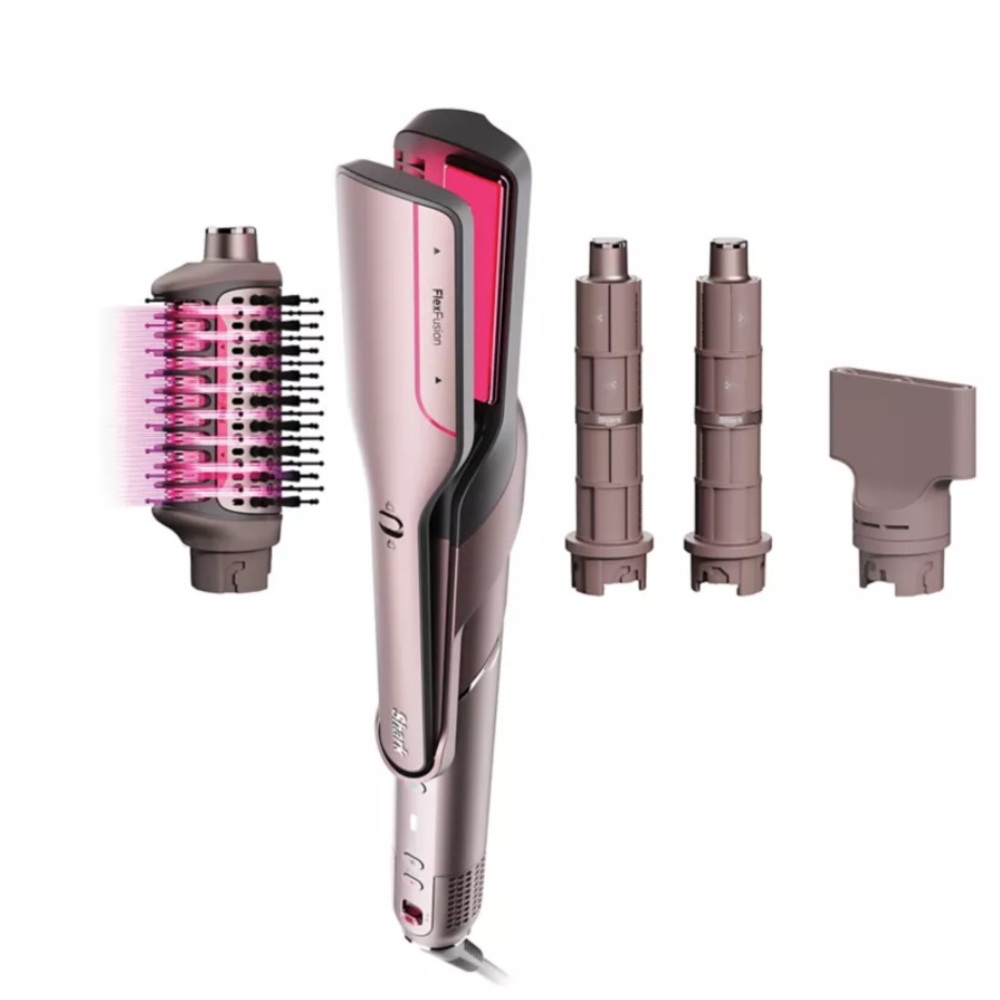 Multi-Function Pink 5-in-1 Hair Styler with Interchangeable Attachments - Picture 14 of 14